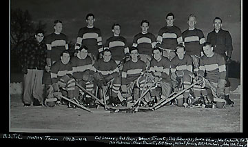 BSC Hockey Team. Eric 2nd row, right side